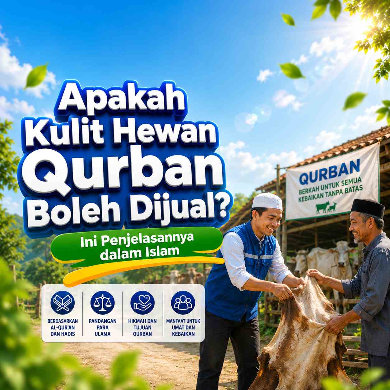 Apakah Kulit Hewan Qurban Boleh Dijual