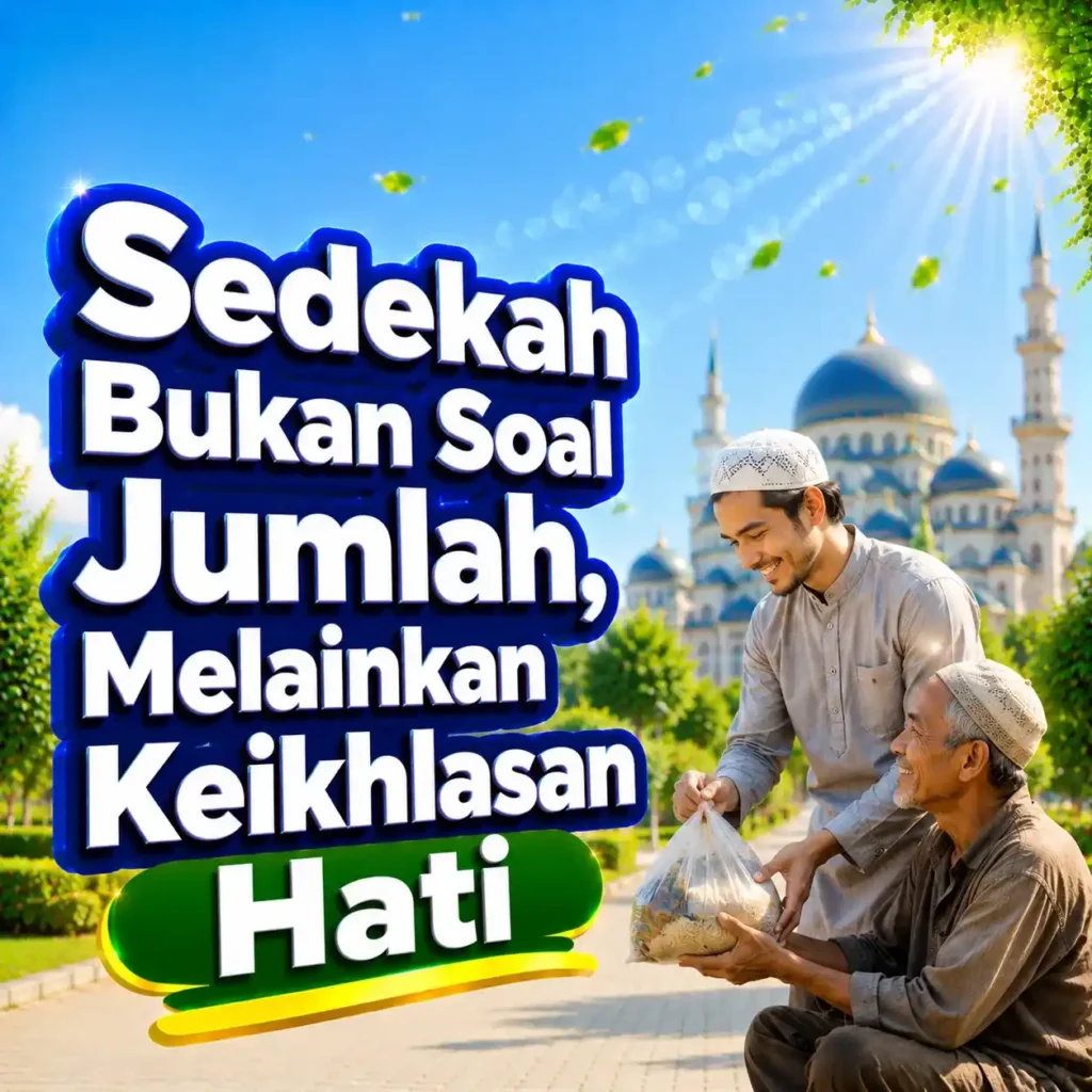 Sedekah Bukan Soal Jumlah