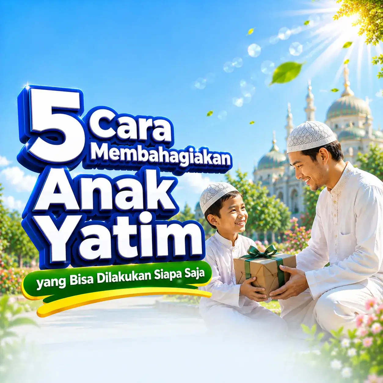 5 Cara Membahagiakan Anak Yatim