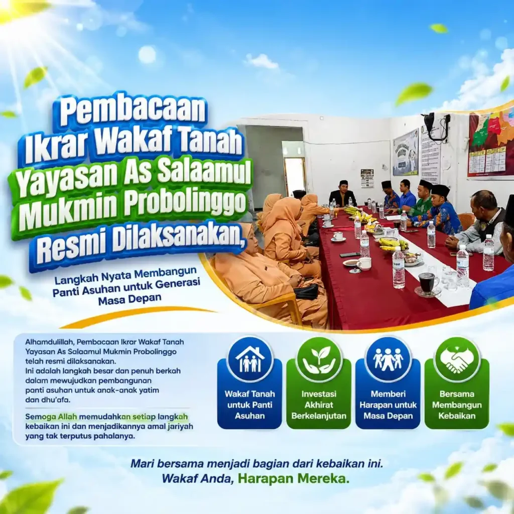 Pembacaan Ikrar Wakaf Tanah